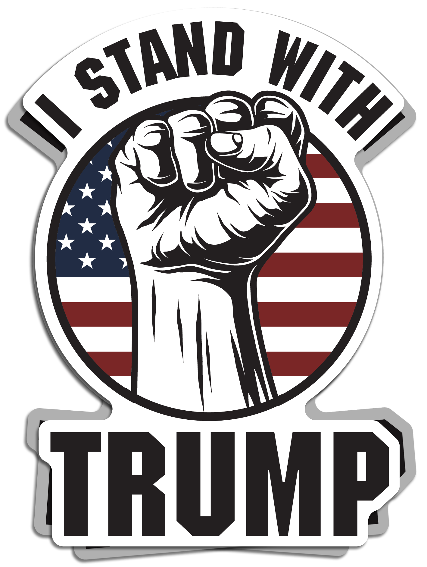 I Stand With Trump Decal