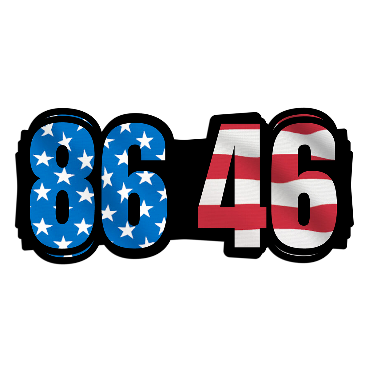 "86 46" - Decal