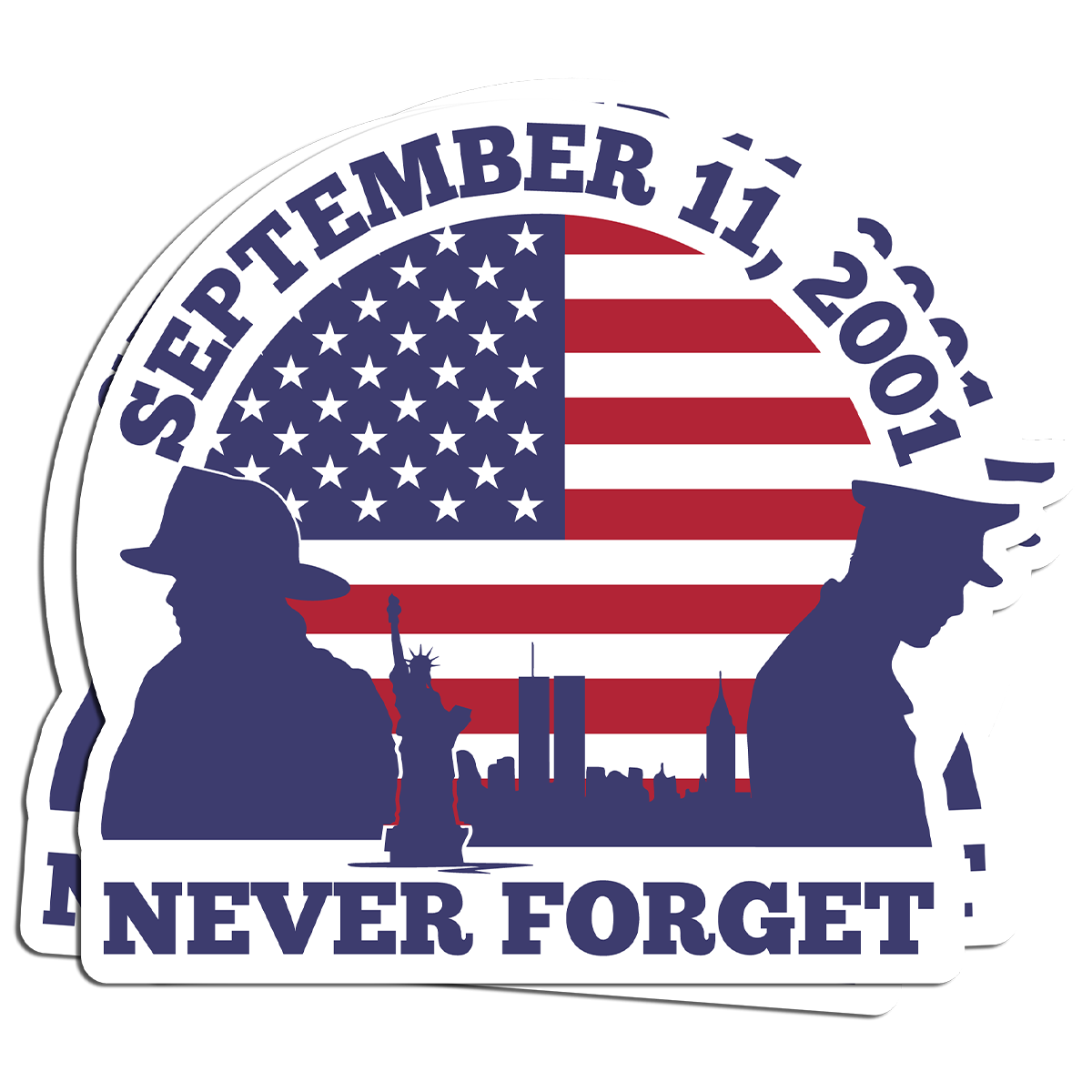 "911 Never Forget" - Decal