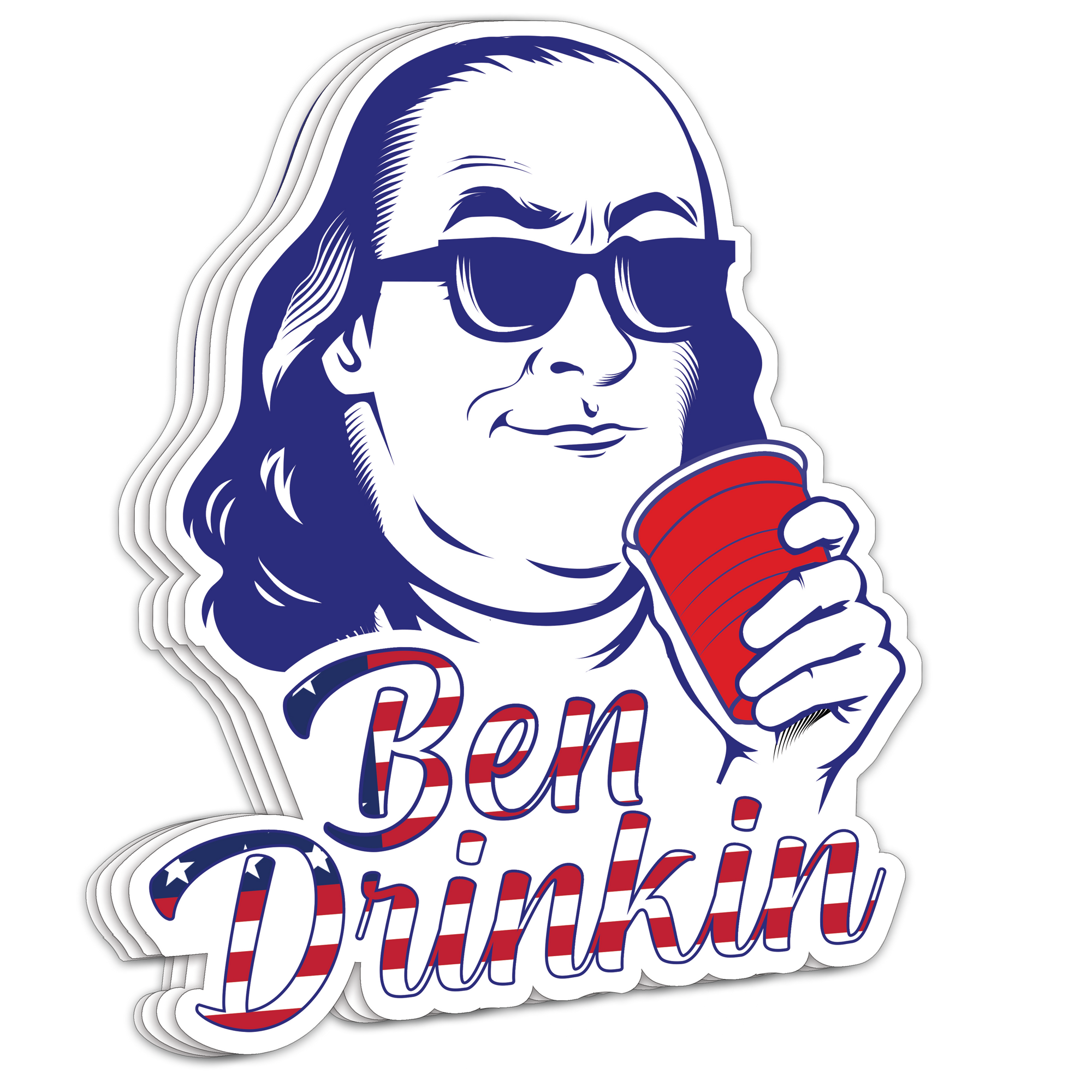"Ben Drinkin" - Decal