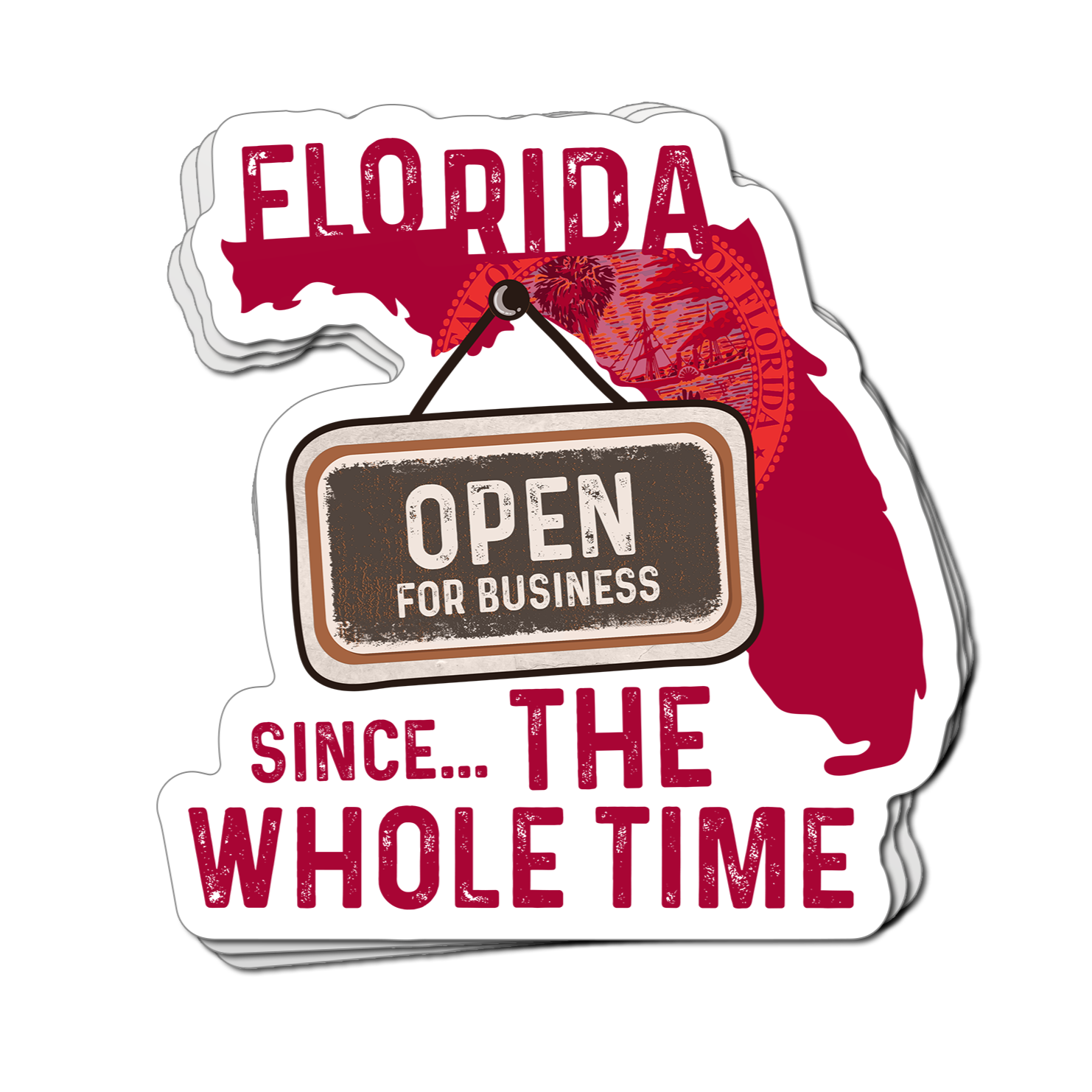 Florida Open For Business - Decal