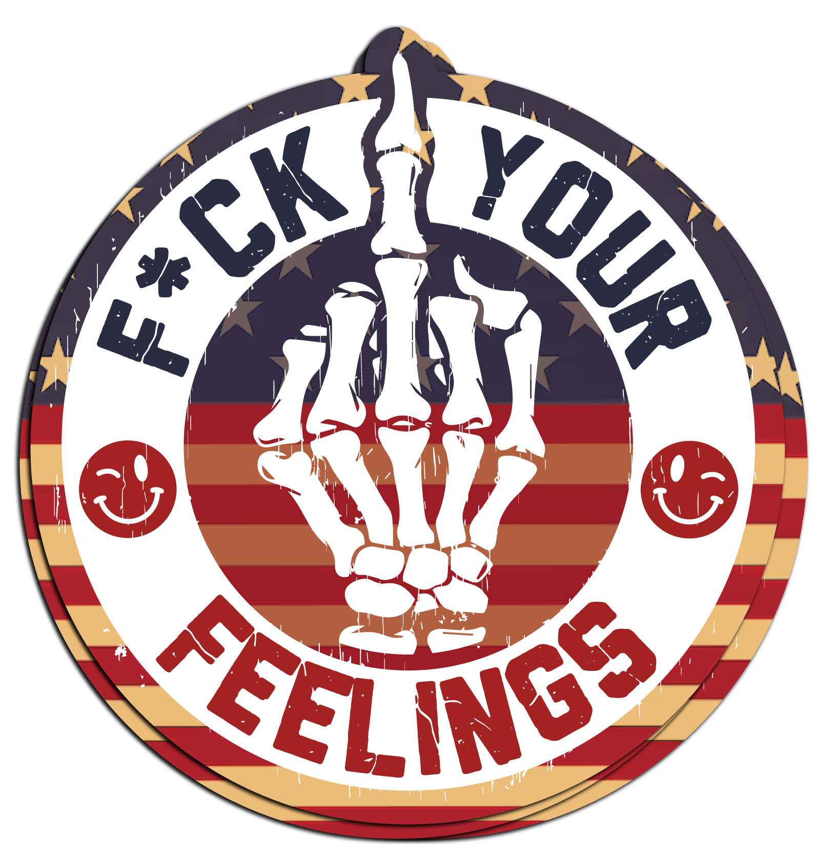 "Fuck Your Feelings Flag" - Decal