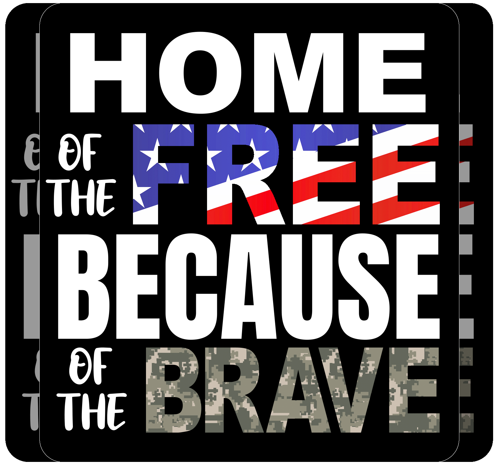 "Home Of The Free" - Decal