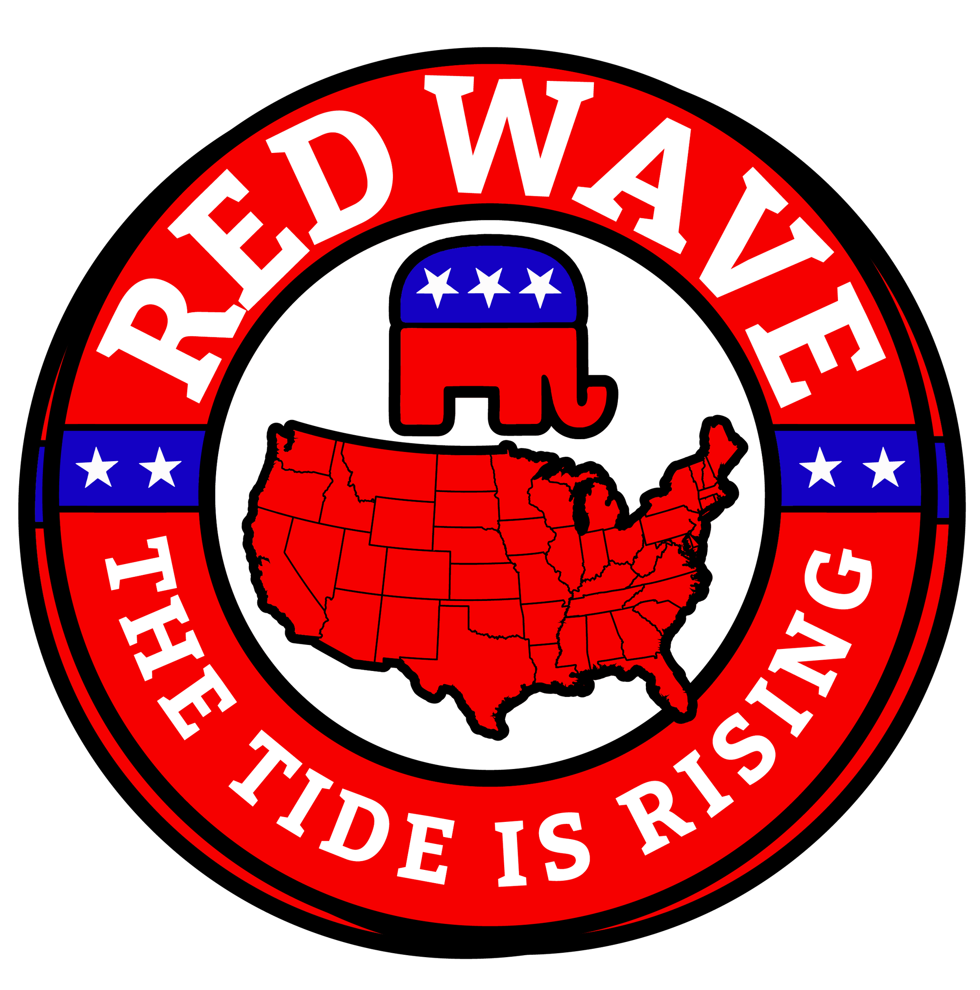"Red Wave" - Decal
