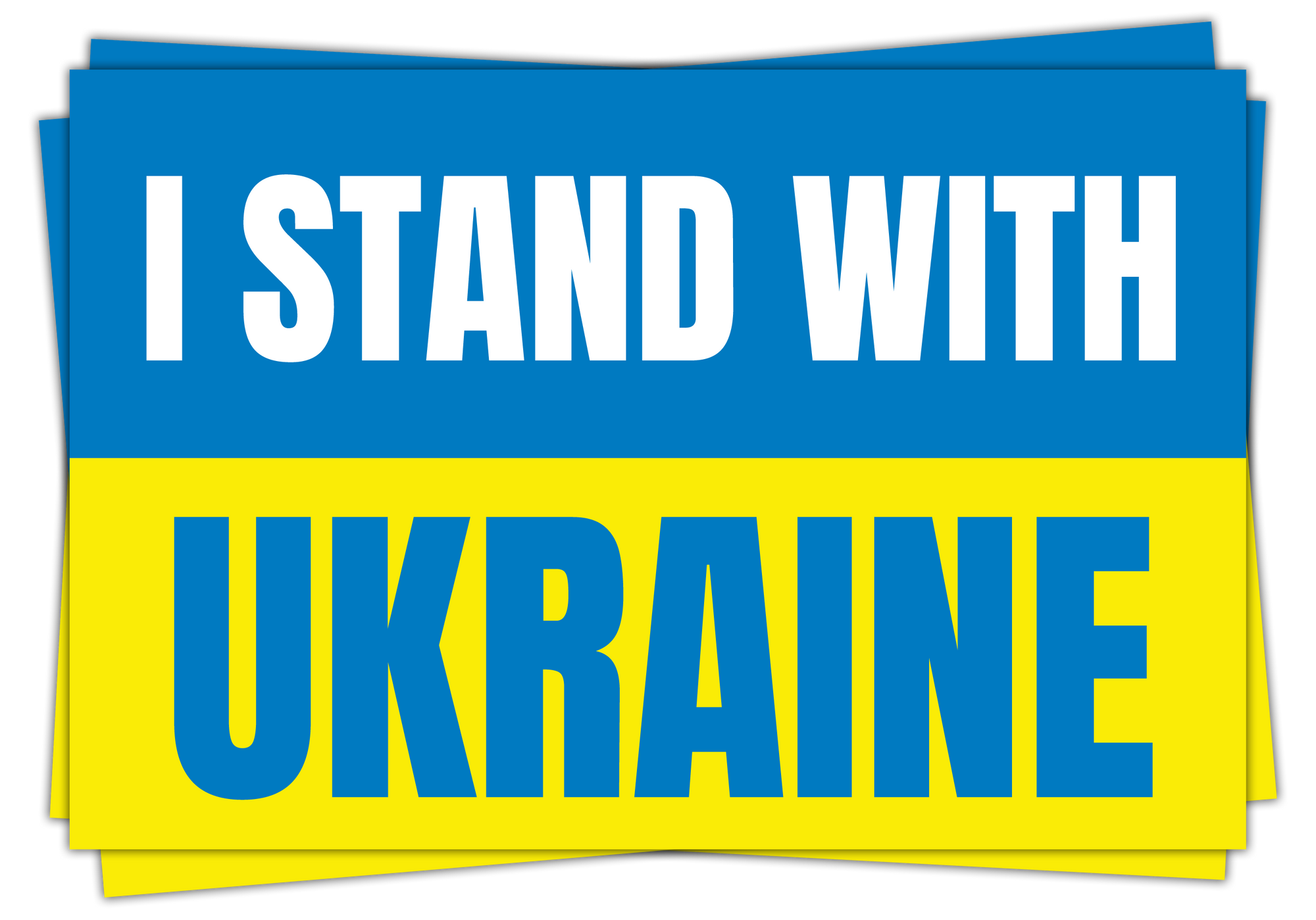 "I Stand With Ukraine" - Decal
