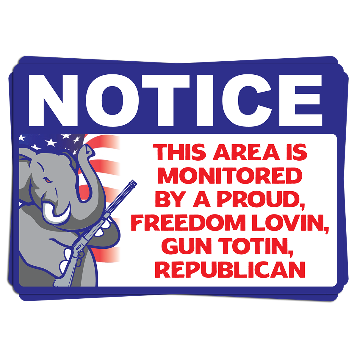 "Elephant Notice" - Decal