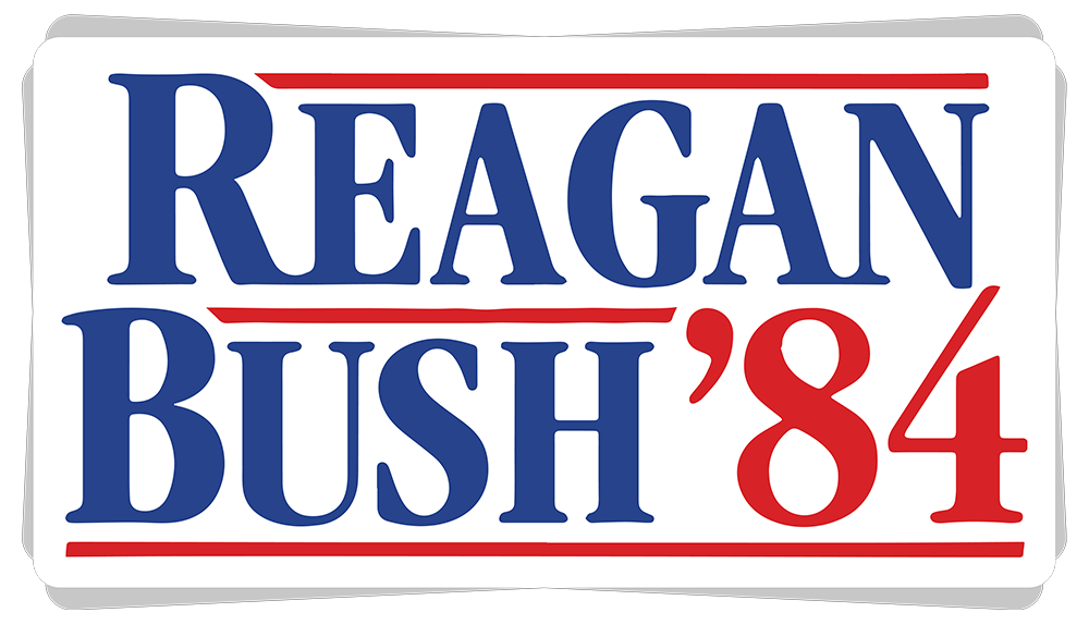 "Reagan Bush 84" - Decal