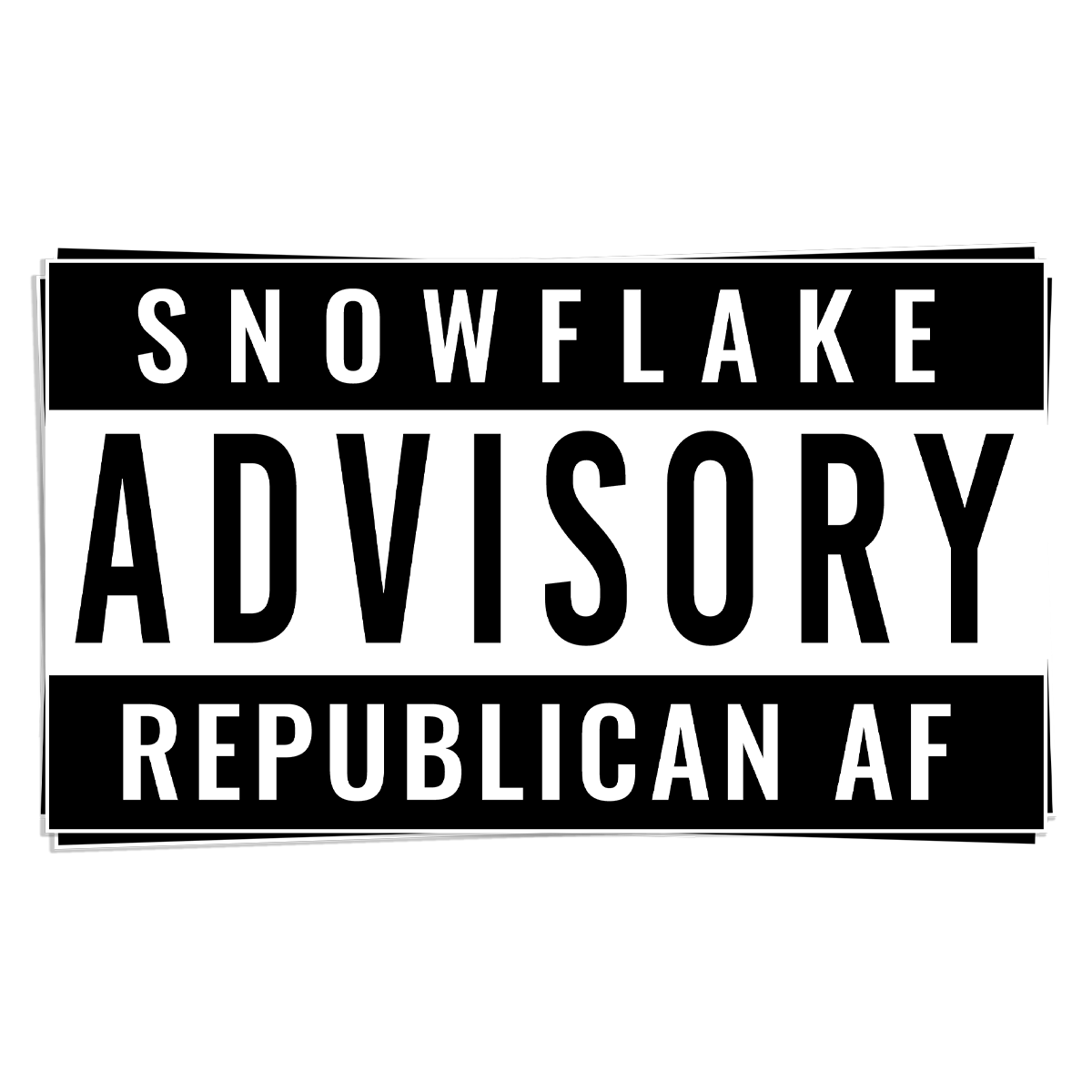 "Snowflake Advisory" - Decal