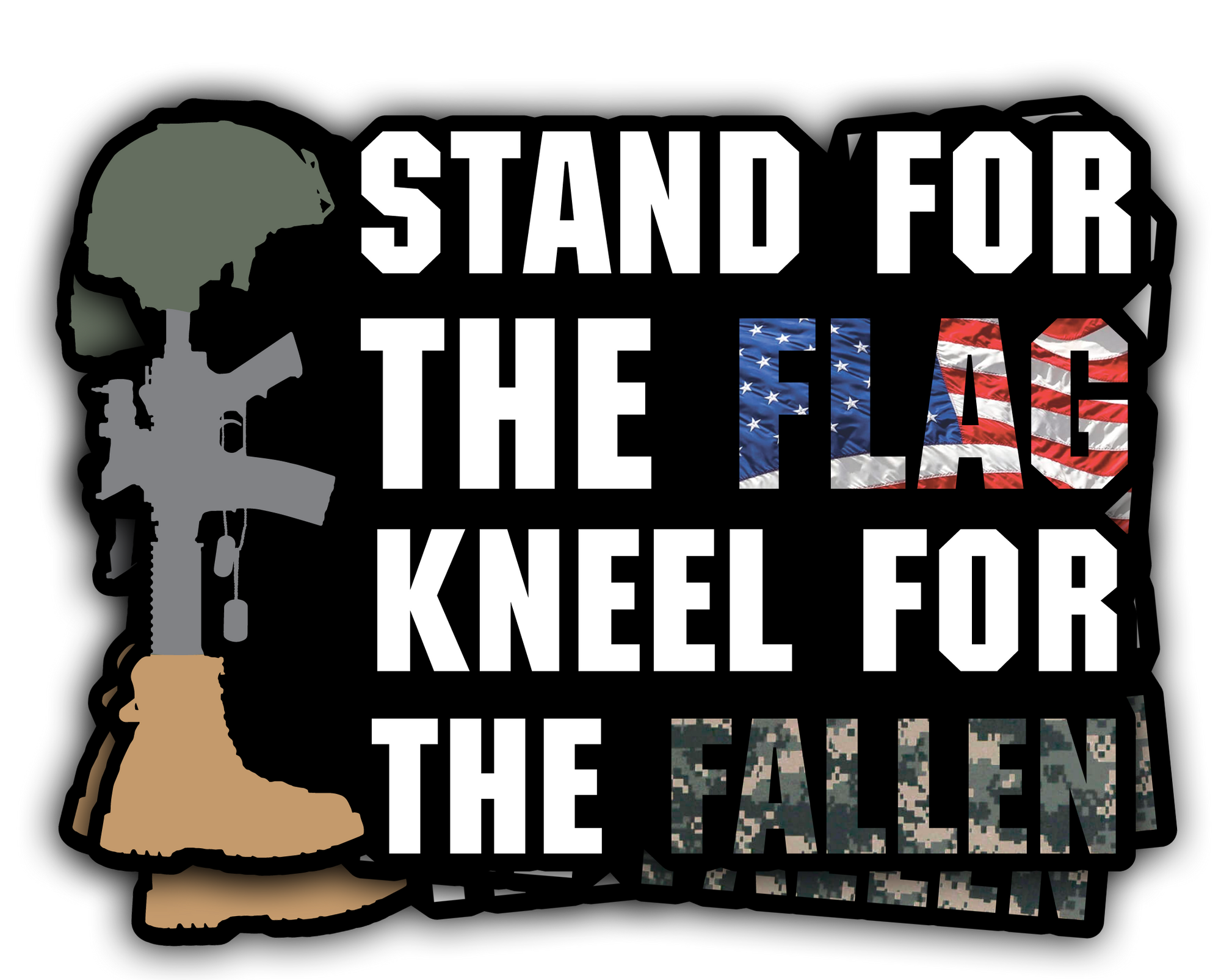 "Stand For The Flag" - Decal